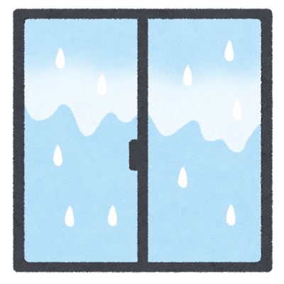 窓の結露のイラスト（いらすとや）